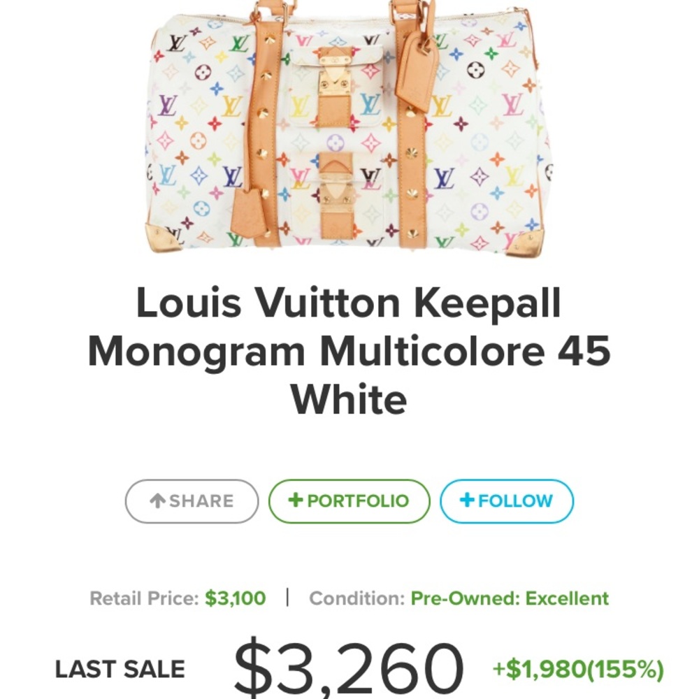 Louis Vuitton Multicolor Monogram travel bag